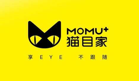 品牌LOGO设计-猫目家MOMU隐形眼镜品牌形象设计