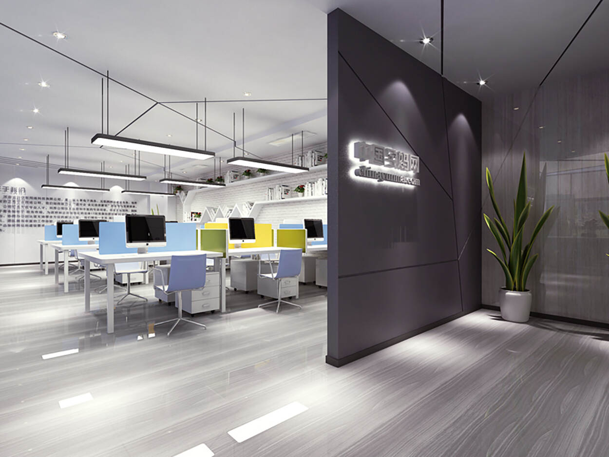 专业科技网办公室SI设计-孕妈网小型办公空间设计